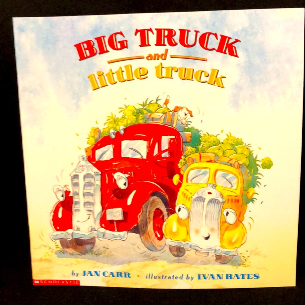 BIG TRUCK and LITTLE TRUCK by JAN CARR - NWOT SCHOLASTIC EDUCATIONAL BOOK - #256